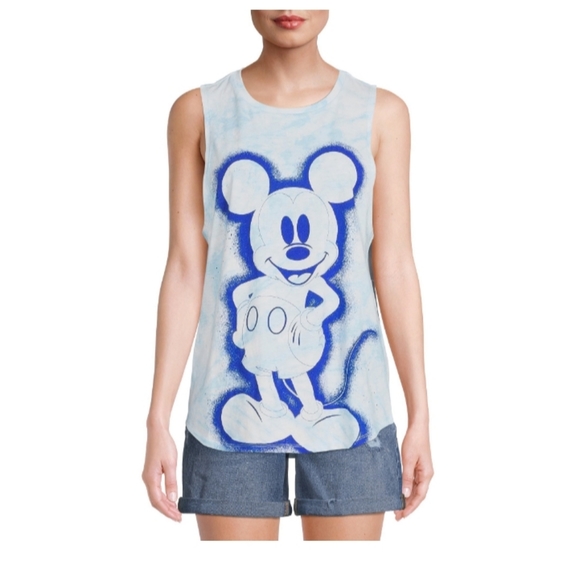 Disney Tops - NWT Juniors Mickey Mouse Airbrushed Tank Top